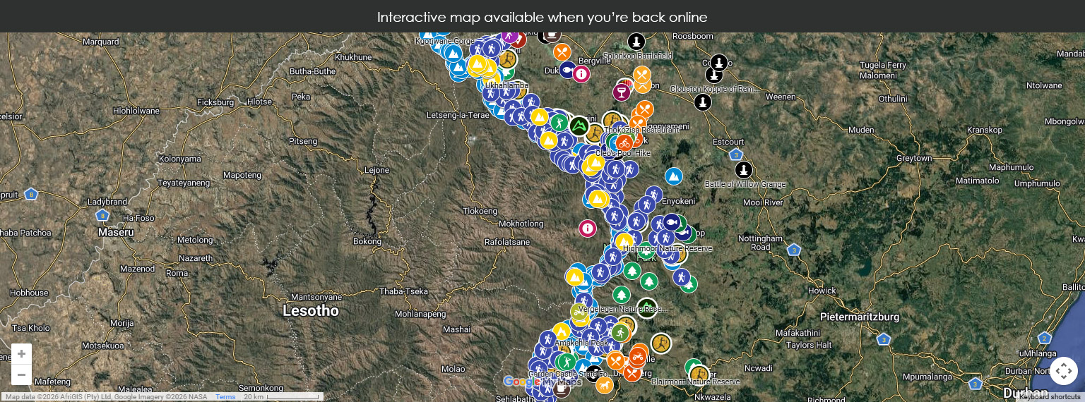Map unavailable offline